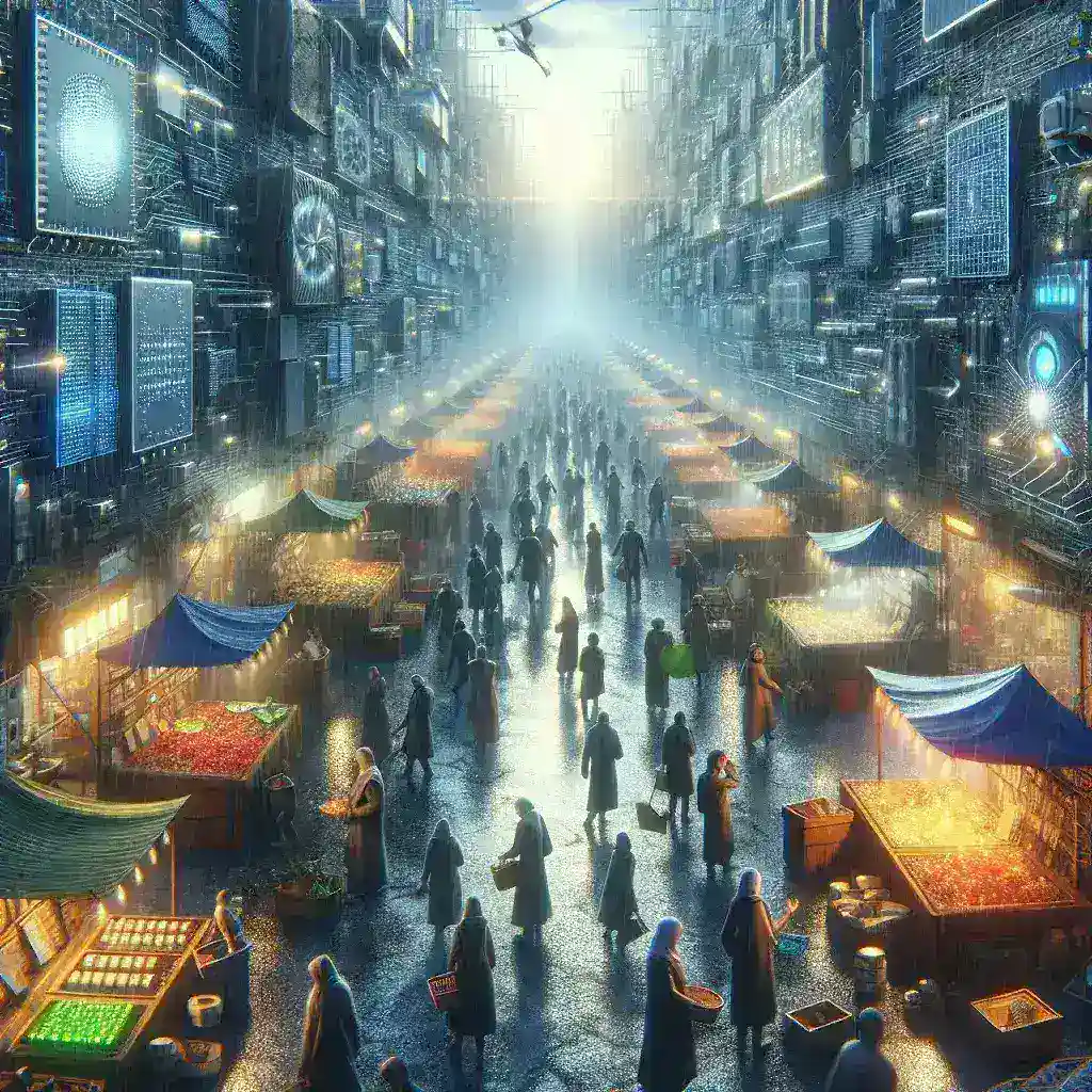 "Ilustração de um gráfico mostrando a escassez de materiais raros no mercado de semicondutores, destacando o impacto econômico e as tendências de oferta e demanda."